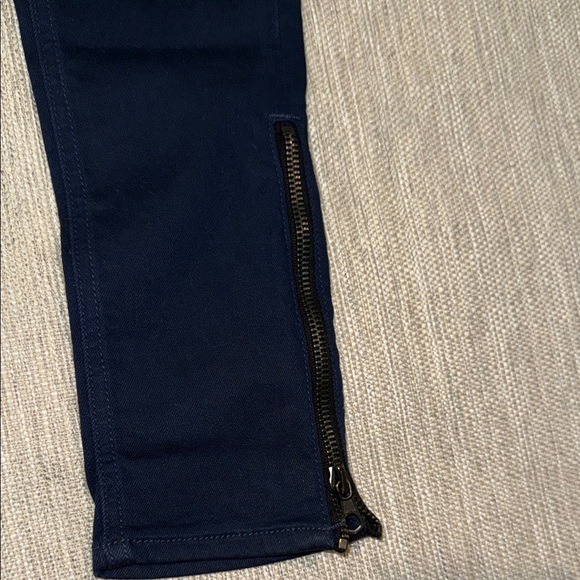 Rag & Bone Deep Blue Trousers with Zipper Detail - Picture 3 of 16